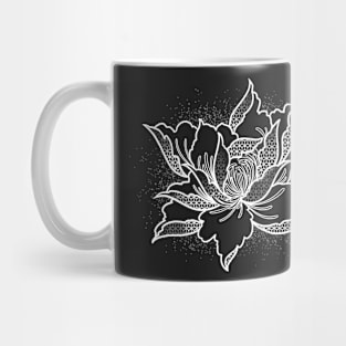 Geometric Peony Mug